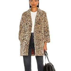 𝅺MILLY NWT leopard print Allegra Boxy coat NWT sz 12 STUNNING !!